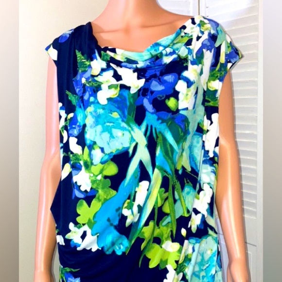 Vince Camuto Dress plus size 18W Floral Ruched Sheath Dress Womens NWT - Picture 3 of 8